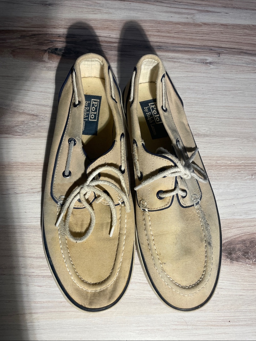 Polo by Ralph Lauren Men’s Tan Boat Shoes